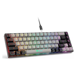 65% 有線バックライト ミニ ゲーム キーボード 68 キー反ゴースト競合無料