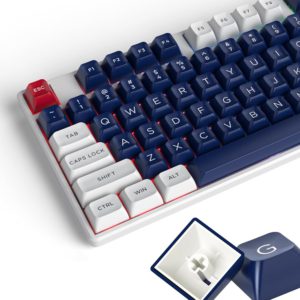 ブランクホワイトPBTキーキャップ - MXスイッチ用Cherryプロファイル