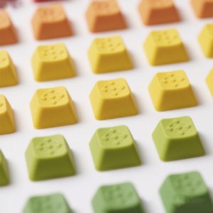 Durable rubber keycaps for heavy typists