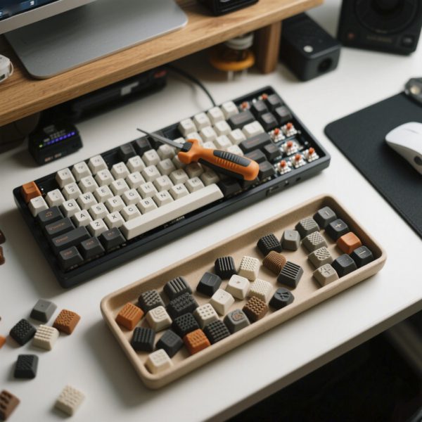 Custom rubber keycaps for gaming