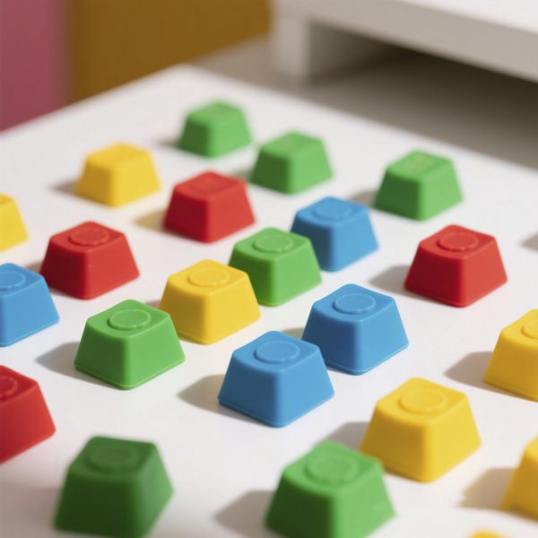 Capuchons de touches en caoutchouc RVB pour les constructions personnalisées
