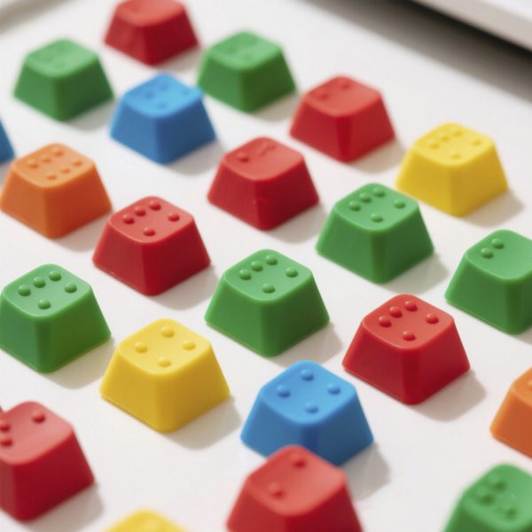 Capuchons de touches en caoutchouc RVB pour les constructions personnalisées