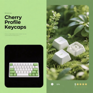 Low Profile Cherry Keycaps – Sculpted Comfort & Typing Precision for Mechanical Keyboards