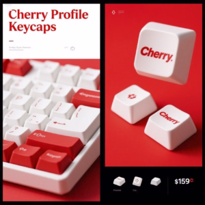 ABS Cherry Profile Keycaps – Sculpted Comfort & Typing Precision for Mechanical Keyboards