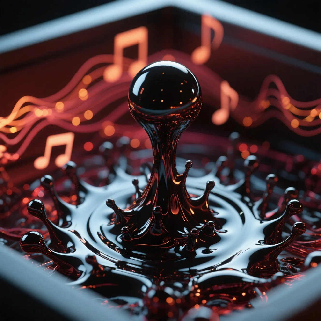 Ferrofluid Music Visualizer – Mesmerizing Audio + Magnetic Fluid Art
