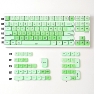Jelly Cloud HOA Profile Doubleshot PBT Keycap Set - 130 Keys, Translucent