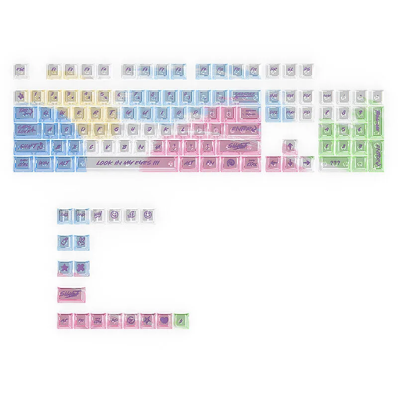 Rainbow Graffiti DIY Sublimation Keycaps Set