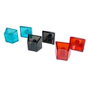 Crystal Keycap Blank OEM Profile Mirrored Translucent PC Keycap 1U