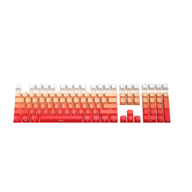 Gradient Blush PBT Keycaps - Dye Sublimation OEM Profile