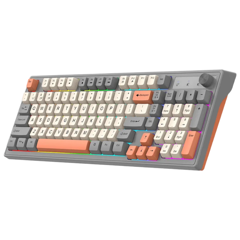 Bluetooth Wireless Dual Mode Gaming Keyboard - Mechanical Feel