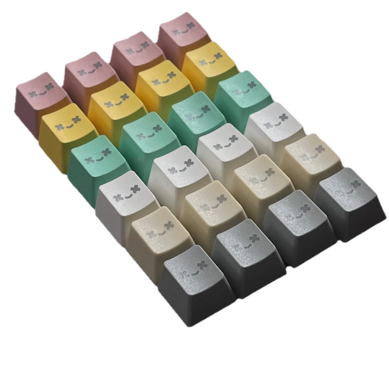 Smile Face Doubleshot ABS Keycap Set - OEM Profile