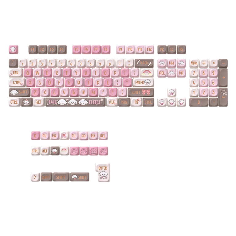 Evil Fleece MOA Dye-Sub 131 Keys Keycap Set - Mechanical Keyboard