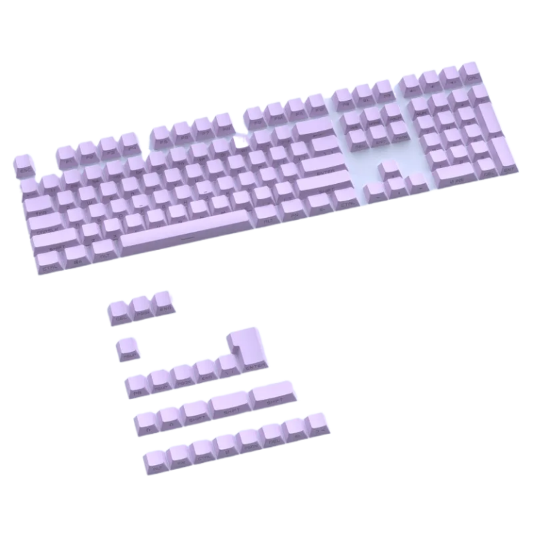 Blue ABS Keycaps Set, Side Printed, Backlit, 131 Keys