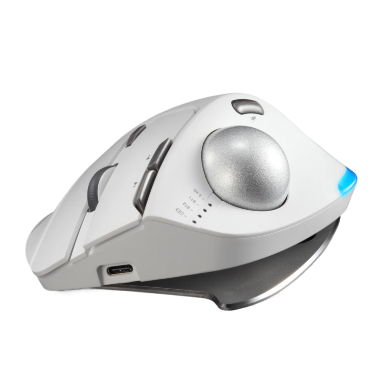 Wireless Trackball Mouse - Ergonomic CAD Professional Mouse