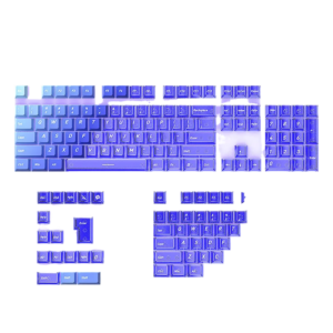 allwinOEM/ODM Ice Blue Keycaps, 153 Keys PBT Dye-Sub, Dual-Color OEM Profile