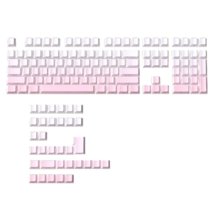 allwinOEM/ODM Pink Gradient Keycaps OEM Profile 140 Keys Side Printed PBT Doubleshot