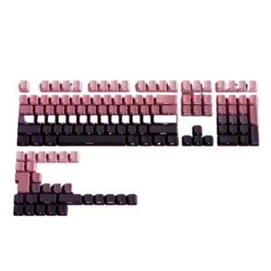 allwinOEM/ODM Pudding Gradient Side-Engraved Backlit 136 Keycap Set, PBT Doubleshot, OEM Profile