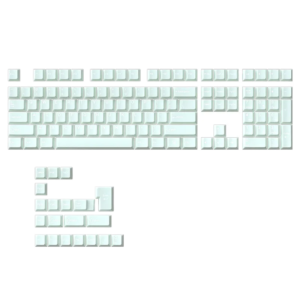 Han White Jade Green 128 Key Doubleshot ABS Keycap Set - OEM Profile