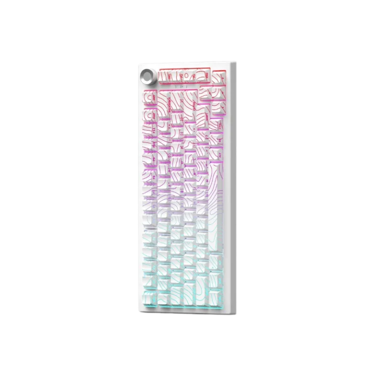 Custom 82-Key Tri-Mode Mechanical Keyboard, RGB Backlit, Side-Printed