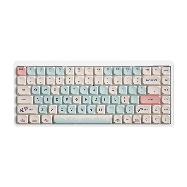 Low Profile Mechanical Keyboard, Wireless Bluetooth, Multi-Device