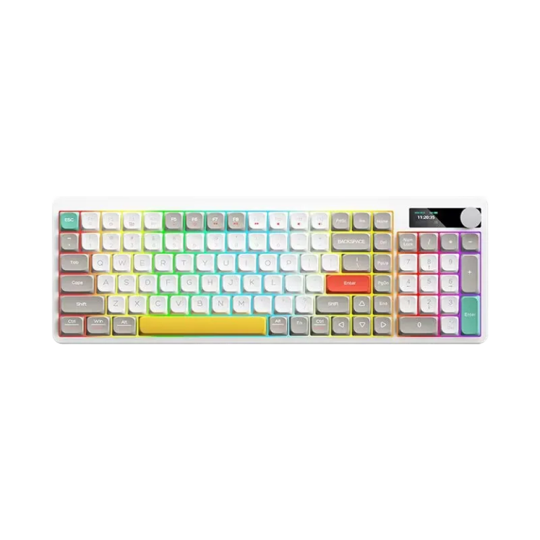 Custom Low-Profile Mechanical Keyboard, Wireless Bluetooth RGB