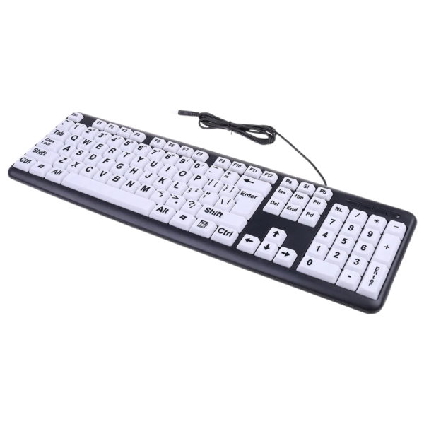 Senior Keyboard Ergonomic Large Print USB Keyboard | OEM Senior Keyboard Supplier