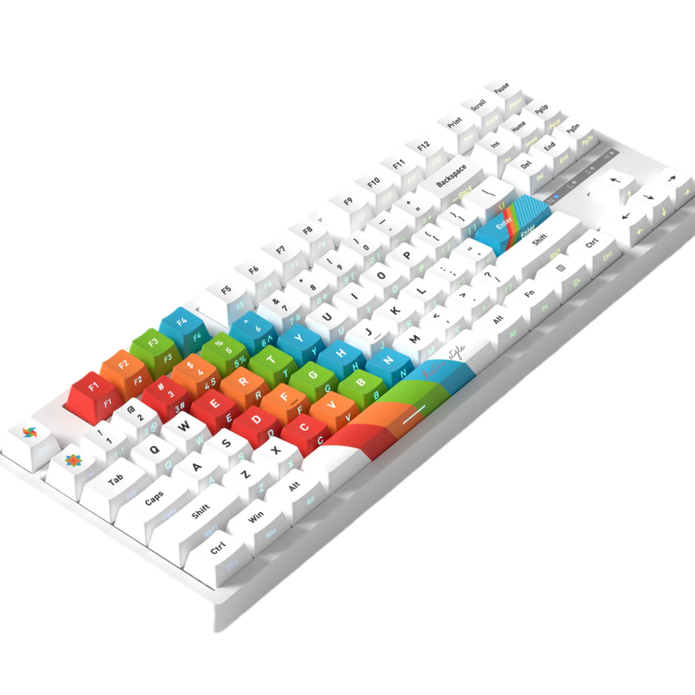 128-Key Side-Engraved Backlit PBT Keycaps - Retro Theme for custom mechanical keyboard keycap sourcing main product image