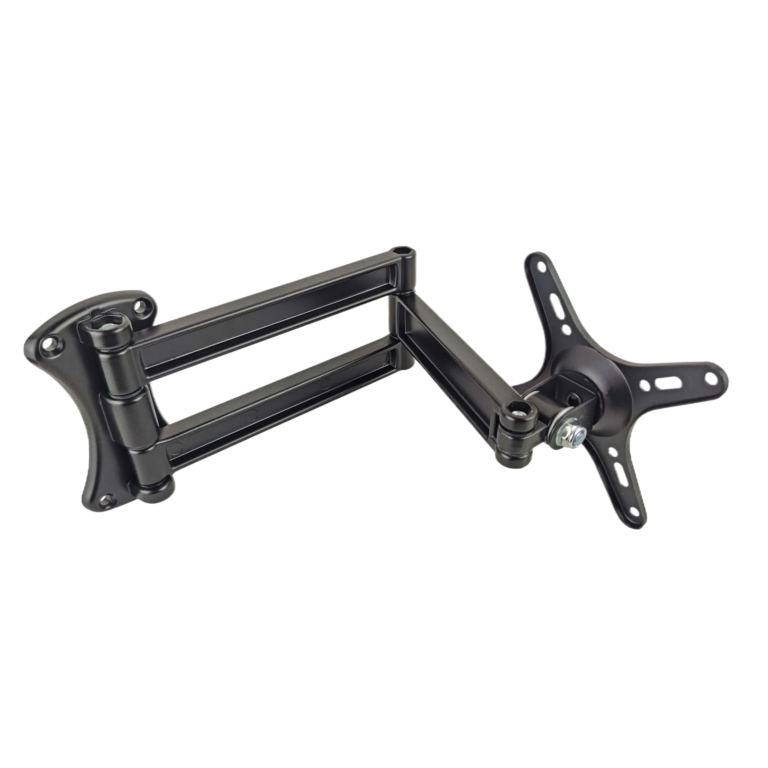 Black Aluminum Monitor Mount Bracket - Universal VESA Stand