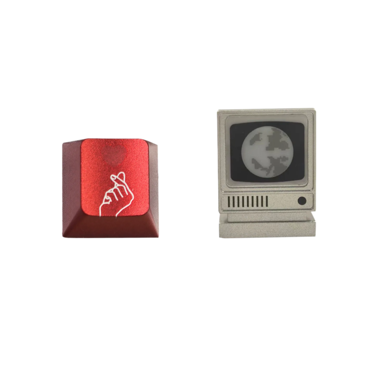 allwinOEM/ODM Aluminum Alloy Translucent Keycap Metal Ornament Mechanical Keyboard Keycap