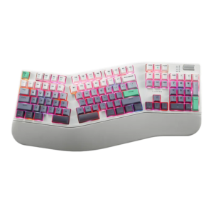 Ergonomic Split Wireless Bluetooth Mechanical Keyboard with Wrist Rest for OEM ODM keyboard wholesale product gallery image 2