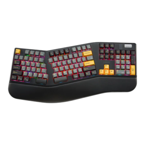 Ergonomic Split Wireless Bluetooth Mechanical Keyboard with Wrist Rest for OEM ODM keyboard wholesale product gallery image 4