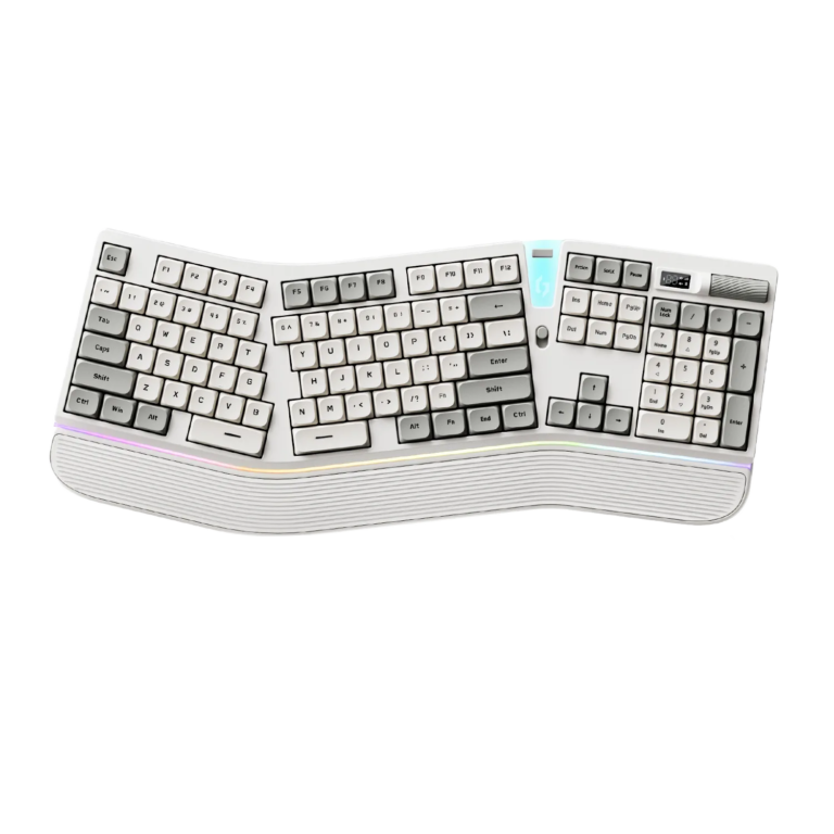 Customizable Ergonomic RGB Mechanical Gaming Keyboard Tri-Mode