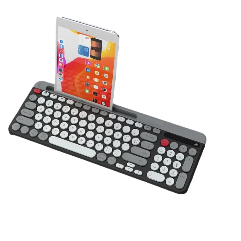 Wireless Bluetooth Punk Keyboard, Compact & Lightweight - Black