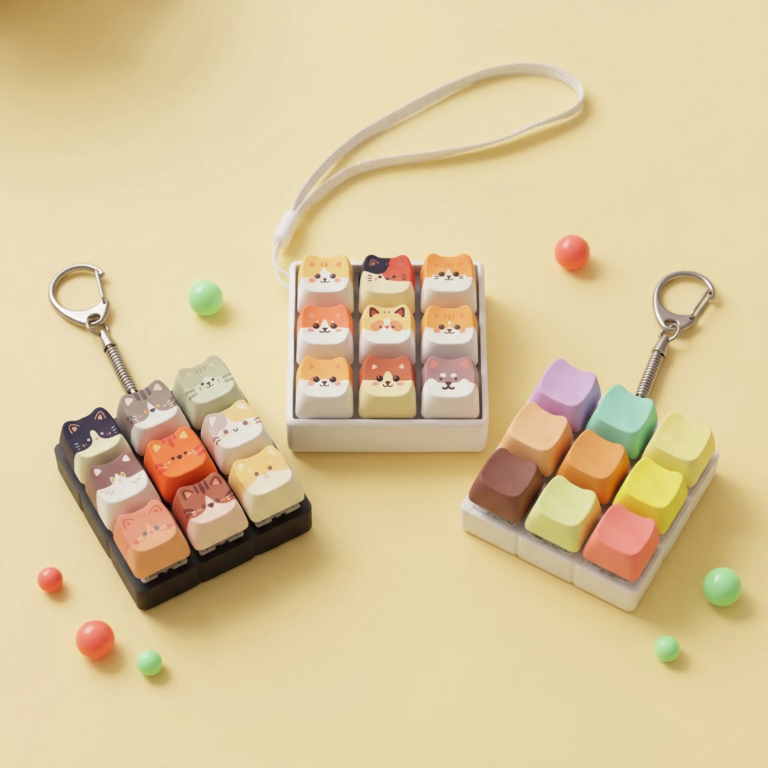 RGB Mechanical Gaming Keyboard with Cute Keycaps - Bluetooth, PBT, RGB