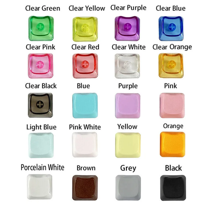 High-Transparency Cat Head MX Mechanical Keyboard DIY Keycaps Multi-Color